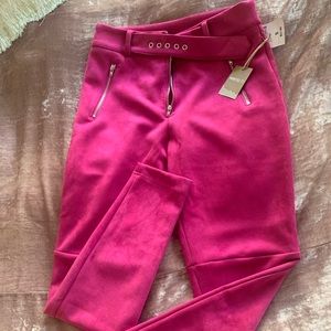 Hot Pink Pant Ankle Knit